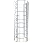 Colonne en Gabion - ø 35x100 cm - Rond Spirale - en Acier Galvanisé - Taille des Mailles 5x10 cm - Epaisseur de Fil 4 mm - Résistant aux Intempéries