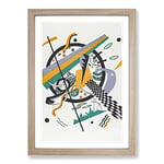 Big Box Art Small Worlds Iv by Wassily Kandinsky Framed Wall Art Picture Print Ready to Hang, Oak A2 (62 x 45 cm)