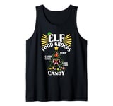 Christmas Costume ELF FOOD GROUPS Funny Children Tank Top