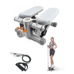 Mini Stepper Exercise Fintess Machine with Resistance Bands LCD Monitor Home Gym