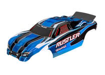 Traxxas TRX3750X Karo Rustler (S'Adapte aussi Pour Vxl ) Bleu, Cpl. Émaillé