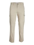 JACK & JONES Mens Bowie Cargo Trousers Oxford Tan 32W / 32L