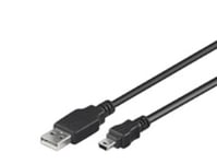 Goobay 93229, 0,3 M, Usb A, Mini-Usb B, Usb 2.0, 480 Mbit/S, Sort