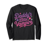 Daddy's Little Vampire Sweet Tiny Bites Halloween Dad Kids Long Sleeve T-Shirt