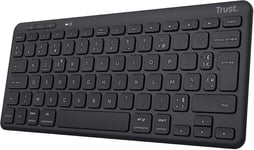 Lyra Clavier Sans Fil Bluetooth, Azerty Français, 85% Plastique Recyclé, Mini Clavier Rechargeable Multi-Appareils Pour Pc, Ordinateur Portable, Mac, Tablet, Ipad, Android, Ios - Noir