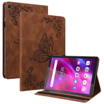 SKALO Lenovo Tab M7 (Gen 3) Mandala Butterfly Fodral - Brun