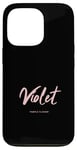 Coque pour iPhone 13 Pro Violet - « Fleur violette »