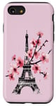 Coque pour iPhone SE (2020) / 7 / 8 Tour Eiffel Paris Fleurs de Cerisier