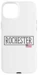 Coque pour iPhone 15 Plus Rochester City Drapeau USA Voyage US Amérique Femmes Hommes