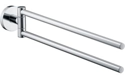 hansgrohe Logis Barre porte-serviette double, chromé, 40512000