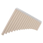 Pan Flute 16 Pipes C Key For Children Adults Beginners Teaching Staff Beige Gift