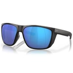 Costa Del Mar Ferg XL Matte Black-Blue Blue Mirror. 580P (plast)