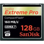 SanDisk 128 GB Extreme Pro Compact Flash (CF) minneskort