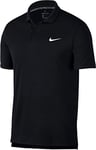 Nike Men Court Dri-FIT Team Tennis Polo - Black/Black/White, XX-Large