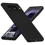 Hismart Google Pixel 8 Phone Case 6.2’’(2023), Soft Slim TPU Silicone Back, Skin-Friendly & Anti-Scratch, 360°Full-Body Protection, Case Cover for Pixel 8 Case Black