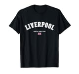 Liverpool British Souvenir Flag Great Britain Liverpool T-Shirt