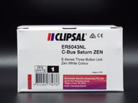 Clipsal C-BUS Saturn Zen 3 Button Wall Switch • White • E Series ER5043NL