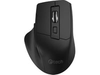 C-Tech Mouse C-Tech Ergo Mus Wlm-05, Trådlös, 1600Dpi, 6 Knappar, Usb Nano-Mottagare, Svart