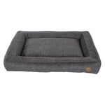 JACK AND VANILLA, Lit Box, Panier pour Chien, Modèle Manchester, Couleur Gris, Taille XL, 120 x 80 cm