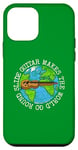 Coque pour iPhone 12 mini Slide Guitar fait tourner le monde, guitariste de Lap Steel