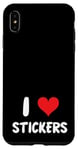 iPhone XS Max I Love Stickers - Heart - Art Artist Journal Journaling Case