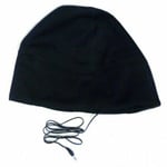 Beanie Hat With Headphones Black Knitted Earphones Jack Running Outdoor Camping