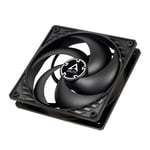 Arctic P12 Static Pressure 120mm PWM PST Fan 4 Pin Black Case Fan