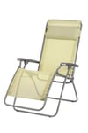 Fauteuil de relaxation Lafuma Batyline en acier - Coloris jaune étamine - Hauteur 114 cm