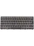 HP I Backlit Keyboard with PointStick - (United Kin - Laptop tagentbord - till ersättning - Svart