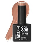 Mylee Gel Nail Polish 10ml [Caramel ] UV/LED Soak-Off Nail Art Manicure Pedicure for Professional, Salon & Home Use [Nudes Range] - Long Lasting & Easy to Apply