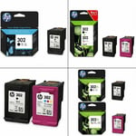 Original Hp 302 / 302xl Black & Colour Ink Cartridges For Hp Officejet 3830