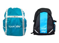 Frog Bikes Team Sky Sekk m/regntrekk Sort/Blå, 42 x 30 x 15 cm