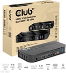 Club 3D HDMI KVM Switch For Dual HDMI -kytkin