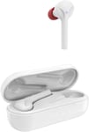 Spirit Go Écouteurs Bluetooth (True Wireless in-Ear Casques Blancs, Écouteurs Intraauriculaires sans Fil avec boîtier de Chargement USB C) Blanc