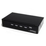 StarTech 4-port HDMI splitter and signal amplifier HDMI 1920 x 1200 pixels Black