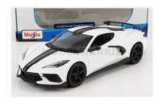 MAISTO 31534W Chevrolet - Corvette Stingray Coupe High Wing 2020 - Blanc - 1/24