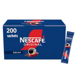 NESCAFÉ Original Decaf Instant Coffee Sachets - 200 x 1.8g Sticks