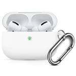 AirPods Pro Silikone Cover - m/Karabin - White