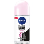 6 x NIVEA Invisible for Black & White 48h Antiperspirant Deodorant Roll-On