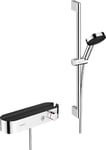 Hansgrohe 24260000 Pulsify Select S System 105 3jet Relaxation with Hand, Thermostat, bar 65 cm, Slider Hose, Chrome, Shower Rail 65cm