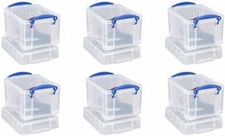 Really Useful Box 3 Litre Pack of 6 - Color: Clear