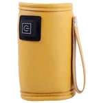 Tlily - Chauffe- à Lait usb Poussette de Voyage Sac Isotherme Chauffe-Biberon pour Sans Danger pour L'Hiver en Plein Air - Jaune