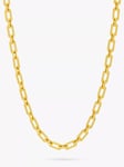 Estella Bartlett Square Link T-Bar Necklace, Gold