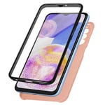 360° Case for Samsung A23 5G / M23 5G Flexible Front & Rigid Back – Pink