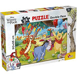 Liscianigiochi DF Plus ourson enfants, 86511, DISNEY Puzzle Double Face 24 pièces WINNIE THE POOH