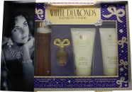 Elizabeth Taylor White Diamonds Gift Set 50ml EDT + 50ml Body Lotion + 50ml Body Wash + 10ml EDT