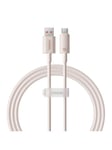 Baseus Fast Charging cable USB to USB-C Habitat Series 1m 100W (pink)