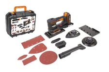 WORX WX820 18V Battery Cordless Multi Sander Sheet/Detail/Palm 2.0Ah Battery