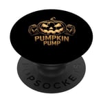 Amusant Halloween Citrouille Jack O Lantern Gym Workout PopSockets PopGrip Adhésif