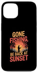 iPhone 13 Gone Fishin' Funny Fishing Outdoors Case